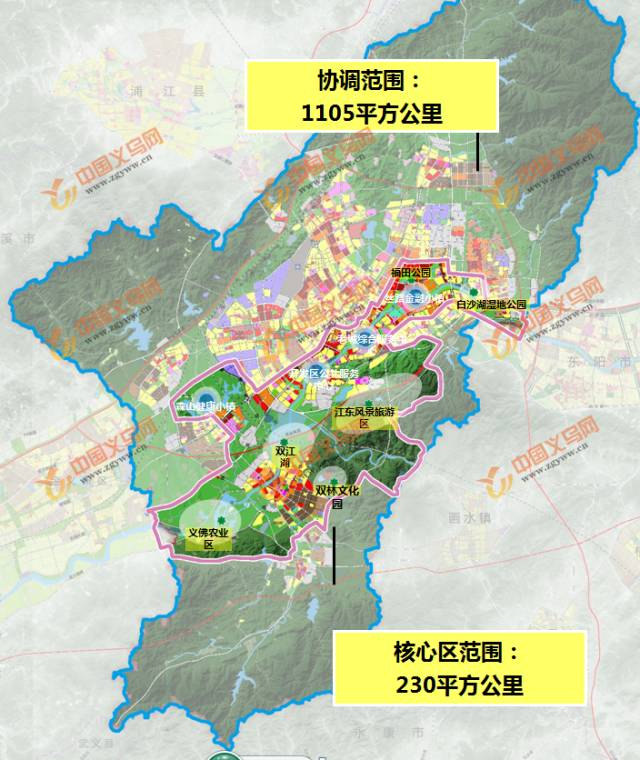 义乌高铁新城规划图图片