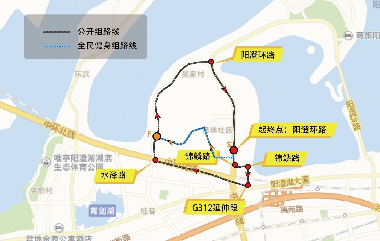 阳澄湖半岛骑行路线图图片