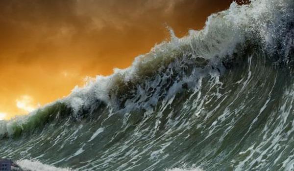 智利大海啸图片