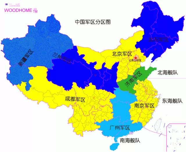 十一大军区地图图片