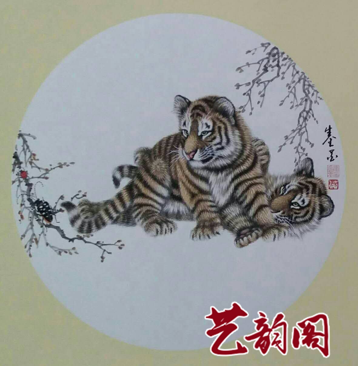 焦生全画虎图片