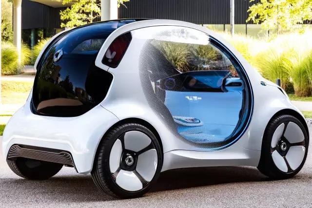 奔驰smart vision eq fortwo概念车:来自未来的共享汽车