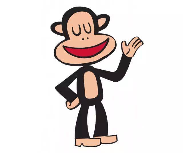 卡通大嘴猴形象的皮夹,paul frank就为这只后来红遍全球的猴子命名为
