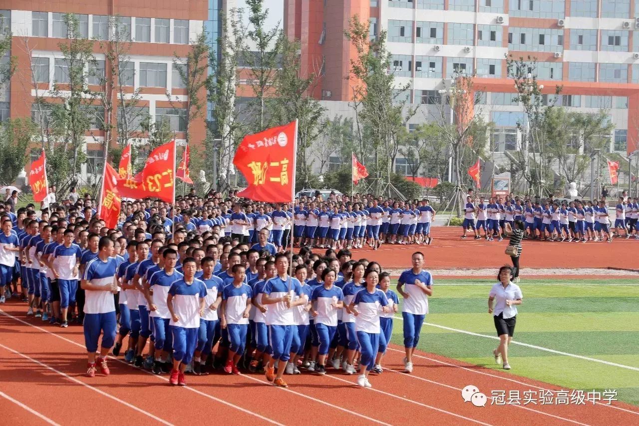 【实高热闻】热血九月,我们在路上—冠县实高高二年级军训汇演