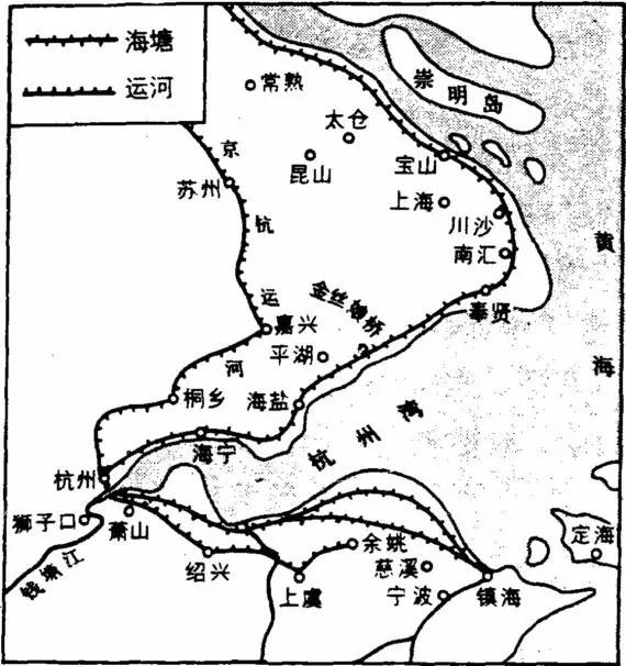 萧山围垦前的地图图片