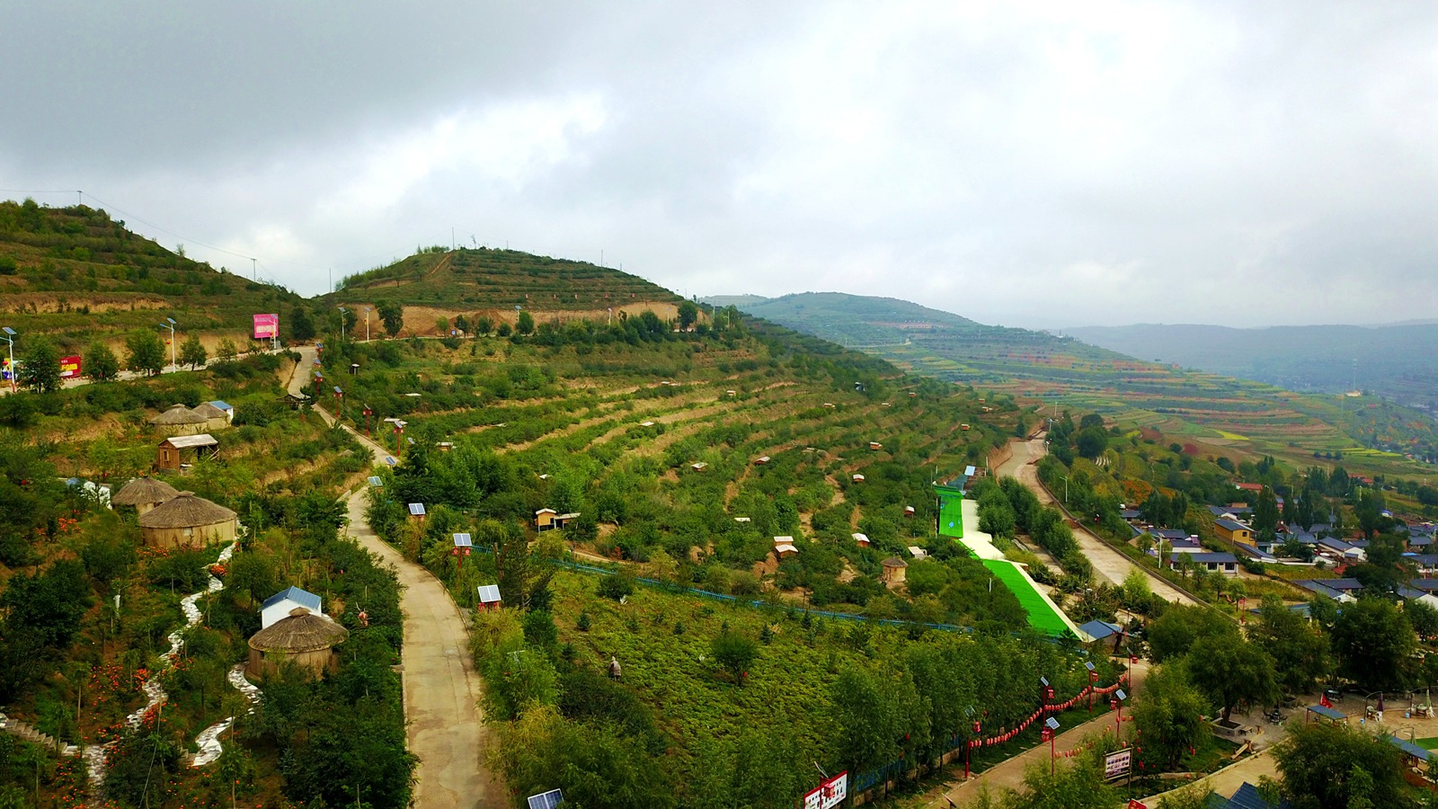 龙王坝,将台堡,六盘山国家森林公园,老龙潭,冶家村,在绿色环绕中云山