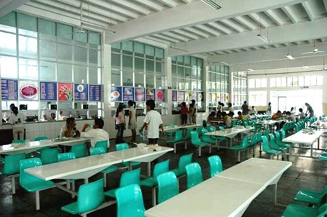 塔里木大学食堂照片图片
