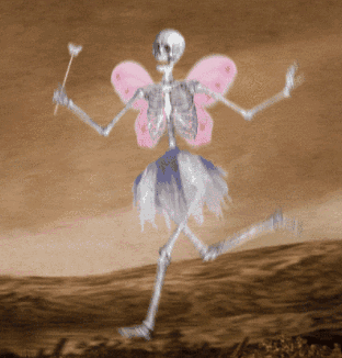 仙女骷髅跳舞表情包图片