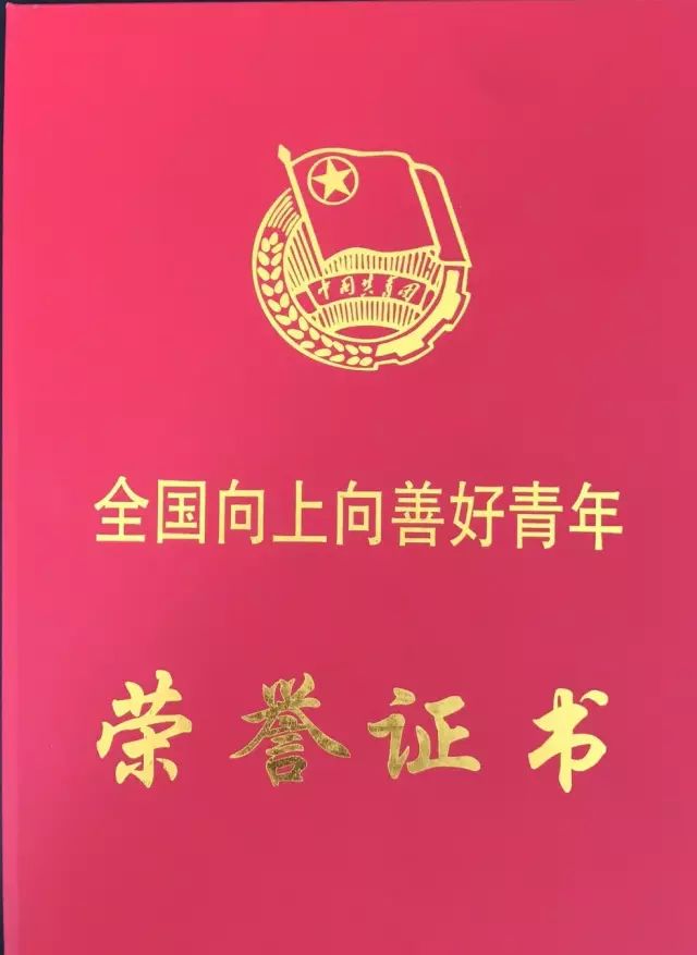 热烈祝贺托县高晓艳同学荣获"全国向上向善好青年"荣誉称号