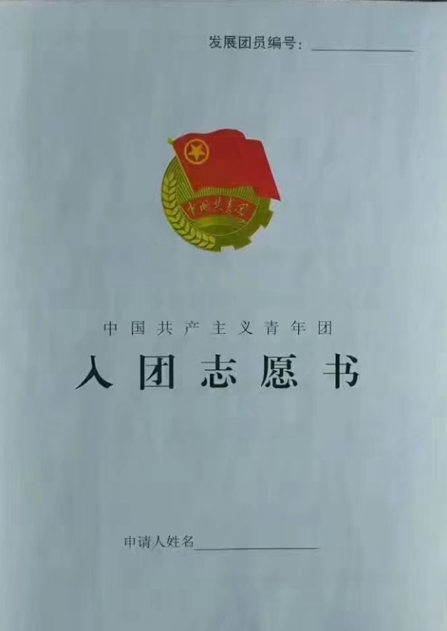 檢查自己的入團志願書是否合格 2.不合格的按照要求重新填寫 3.