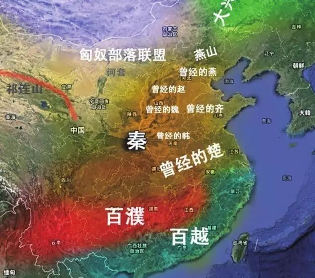 秦朝百越地图图片