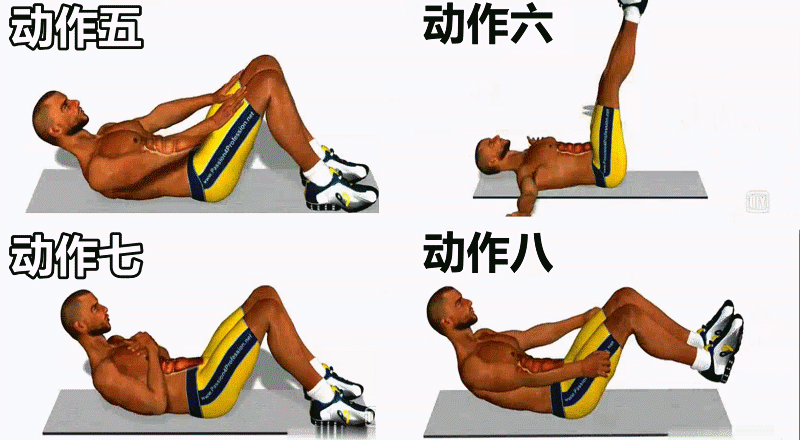 锻炼腹肌动态图图片