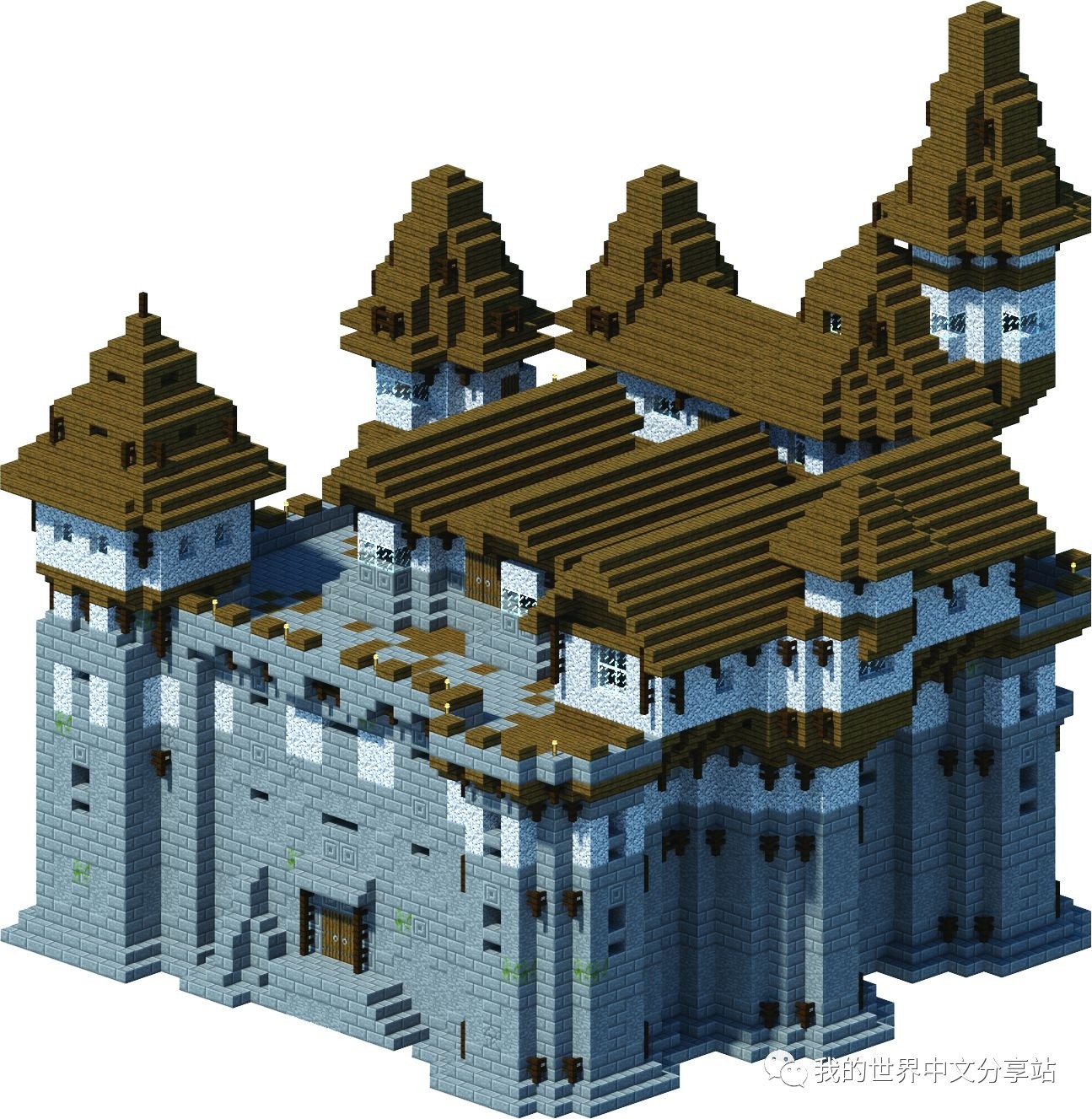 mc大型城堡设计图图片