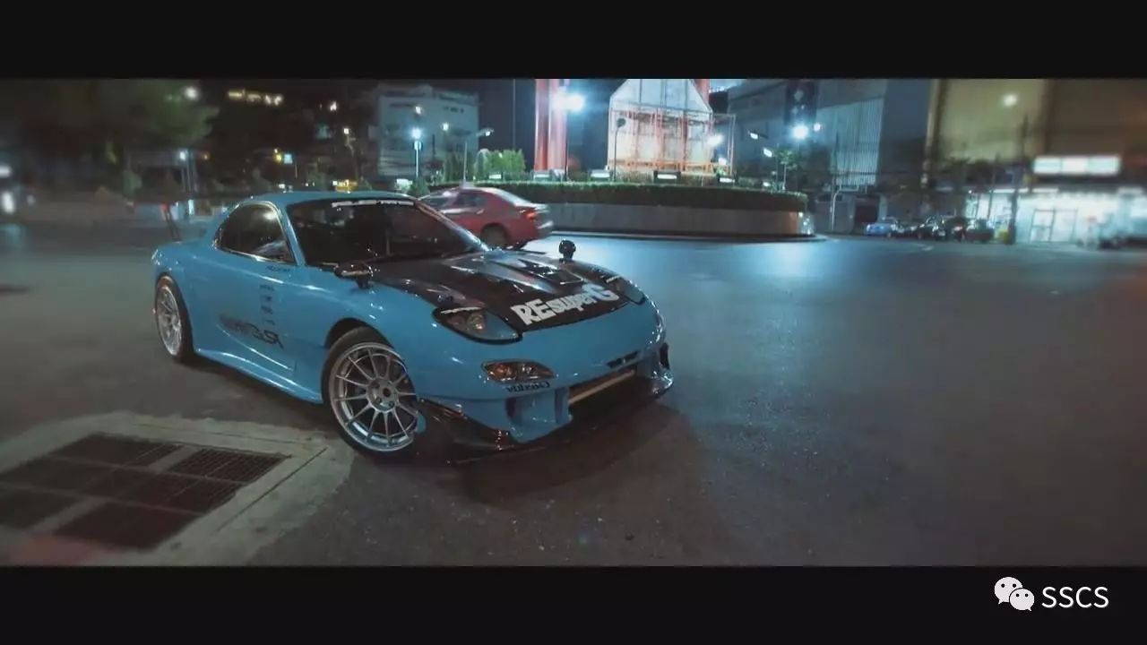 sscs tv re·雨宫 rx-7 泰国深夜闹市夜拍欣赏!