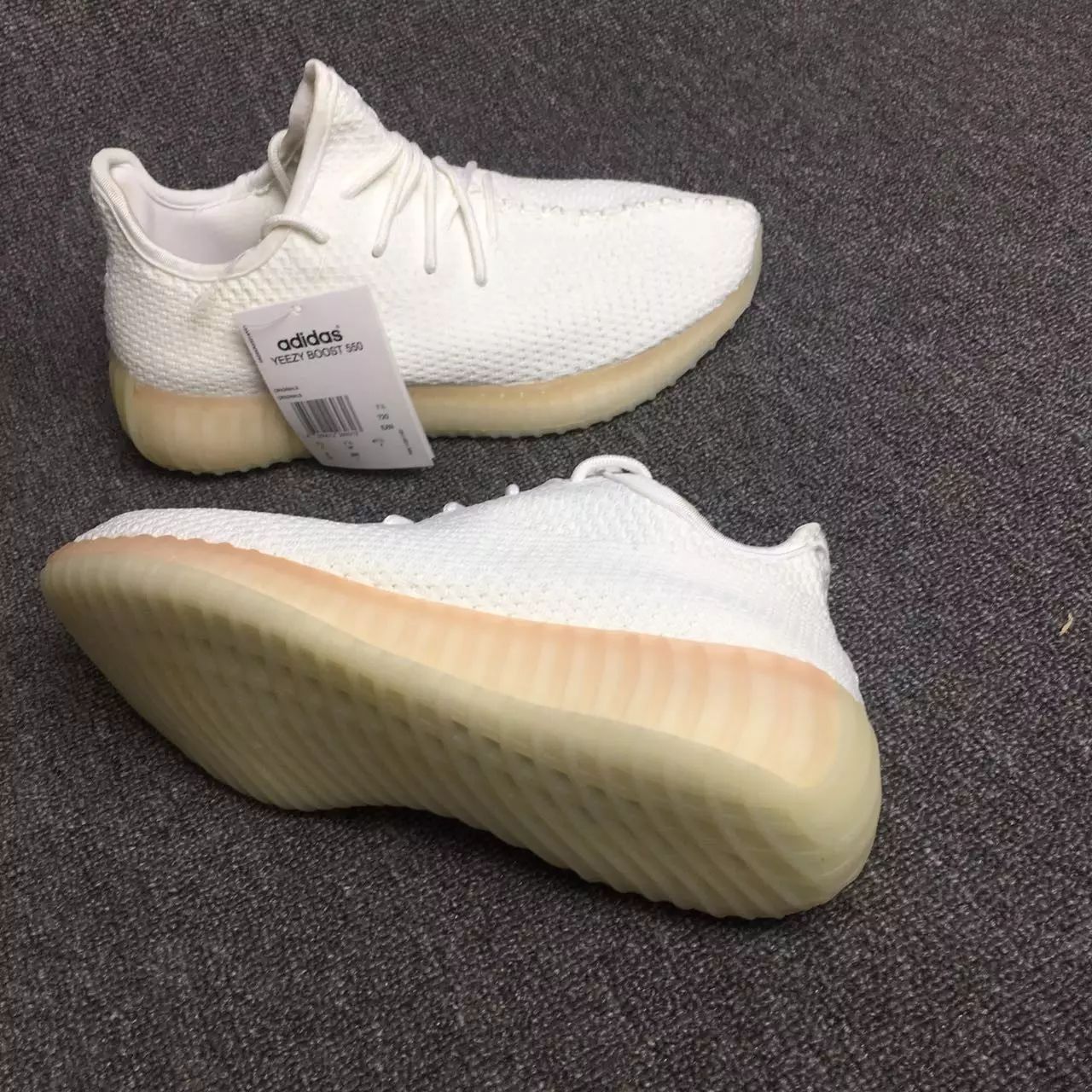 adidas yeezy 550 boost椰子350v2純白情侶款椰子鞋