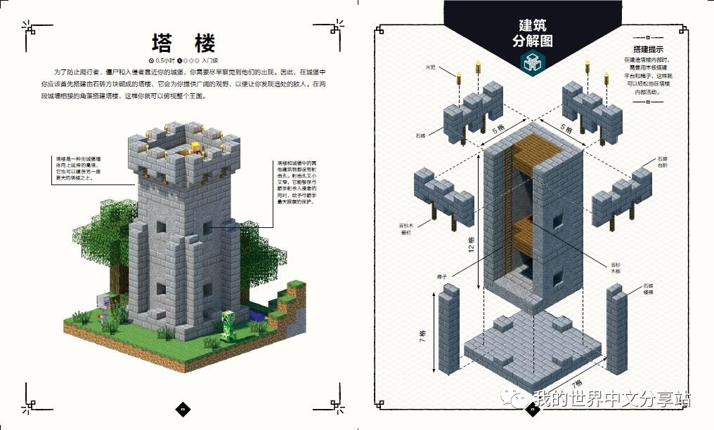 《我的世界中世纪王国建筑分解图》现已发售 中世纪建筑等你来挑战