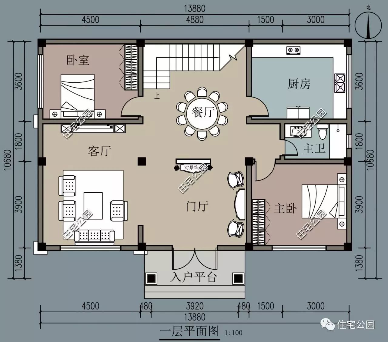 6.5米x14米建房设计图图片