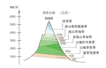 山地垂直地域分异规律与雪线