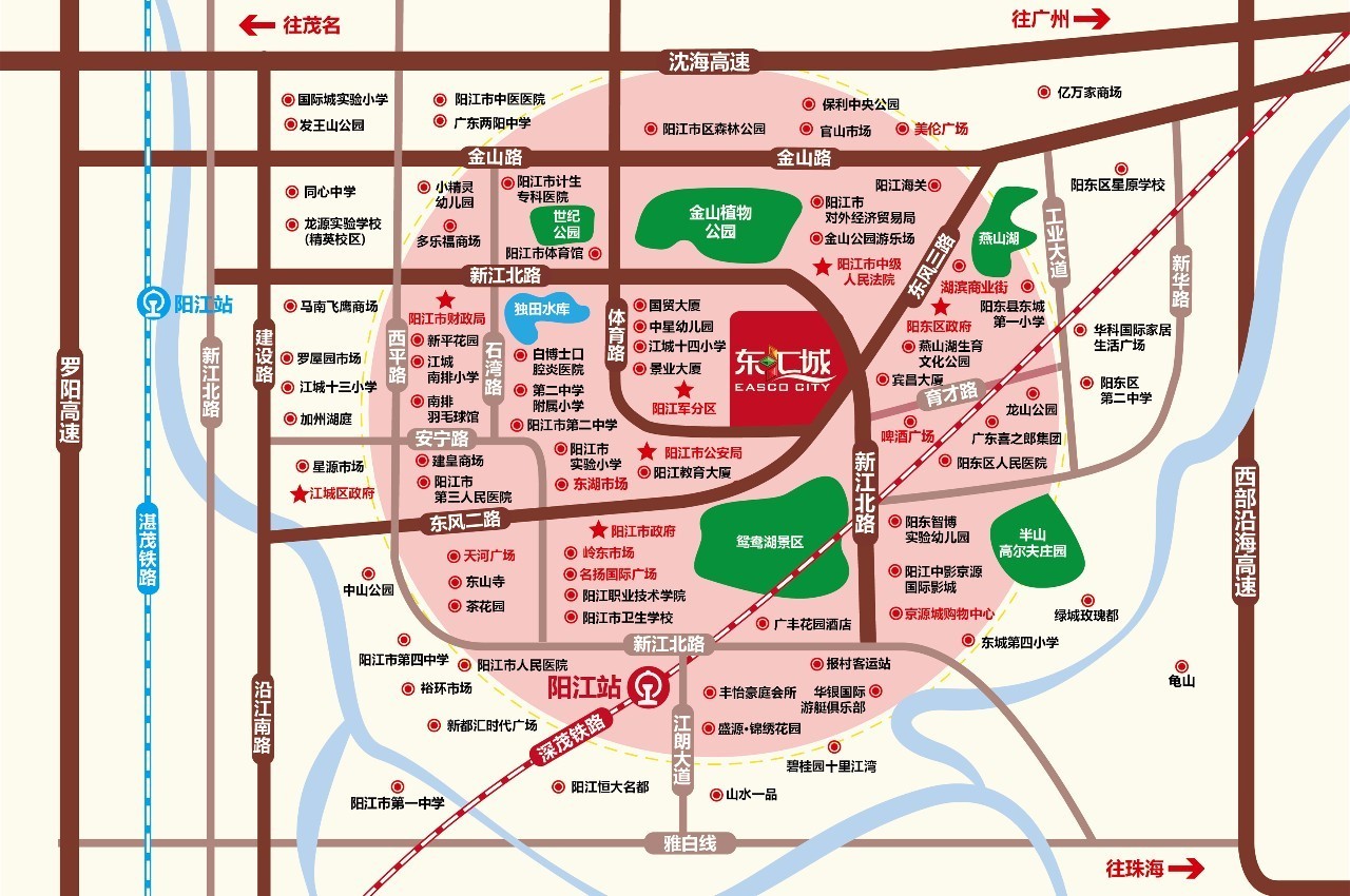 阳江东汇城地图图片