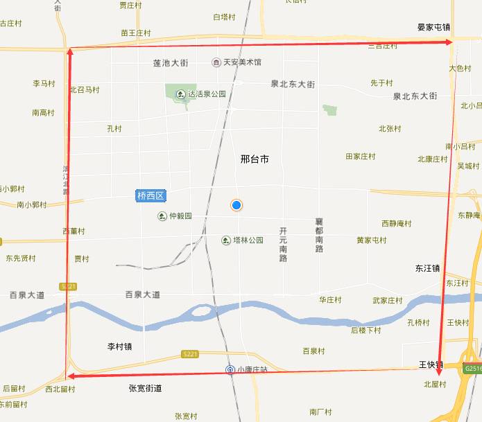 正定县限行区域图图片