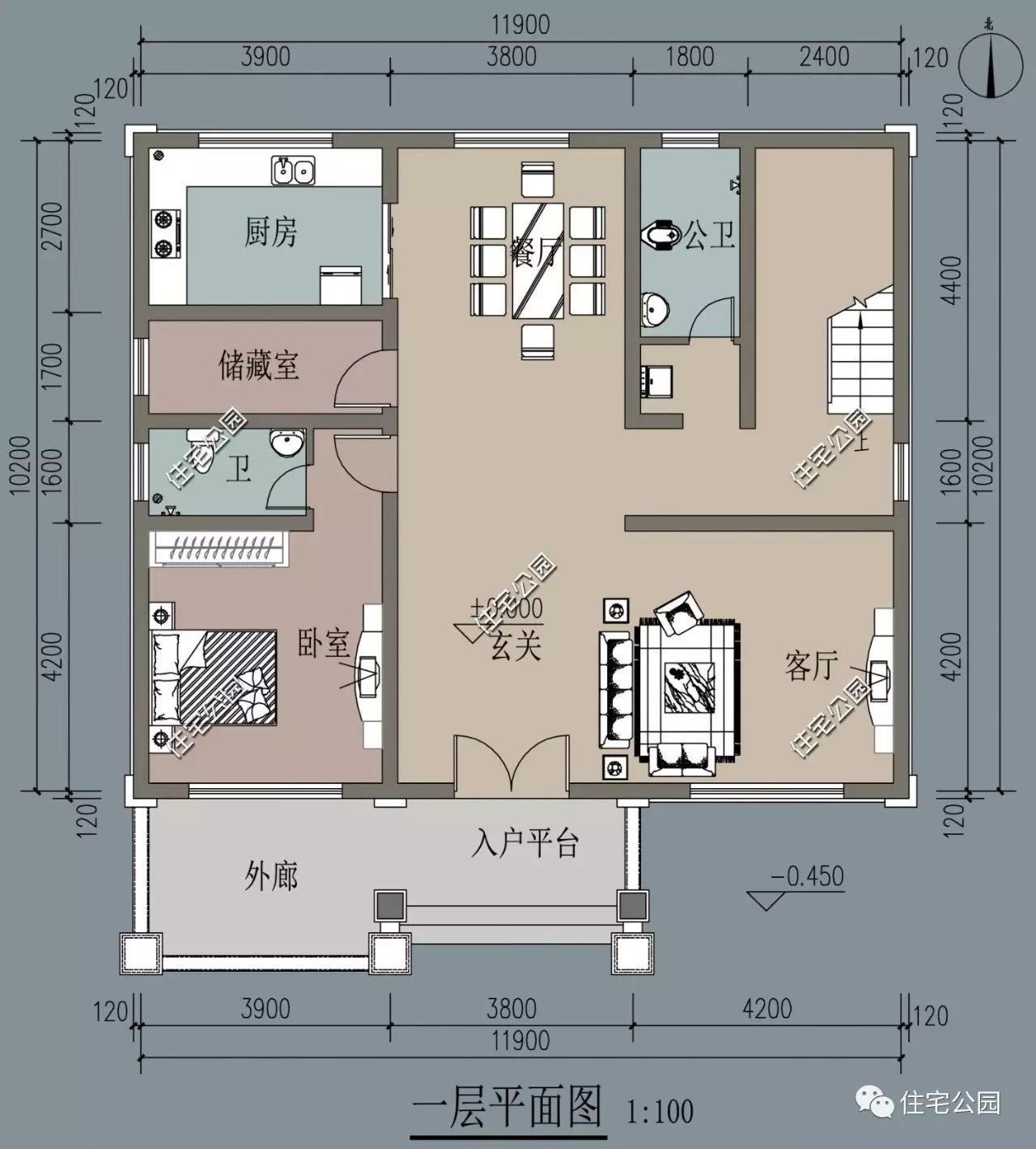 优化空间布局无浪费,12x13米农村别墅丨建筑师作品展