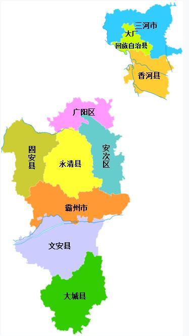 廊坊区域图图片