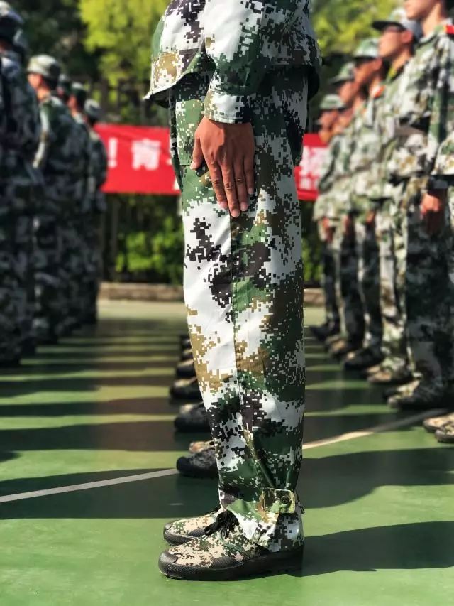 全體都有,齊步——走!正步——走!聽口令,稍息——立正——調整軍姿!