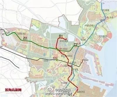 滨海z2线经过路线图图片