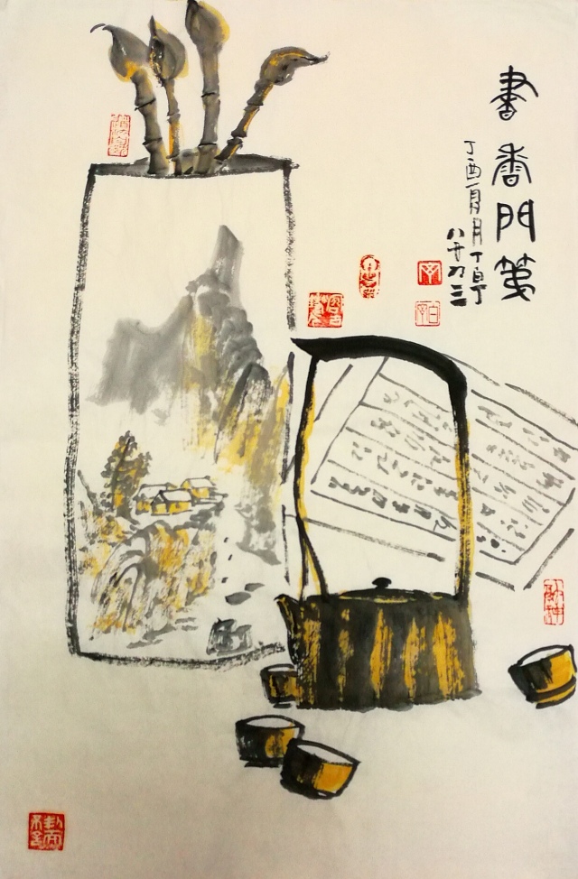 白丁画家作品图图片