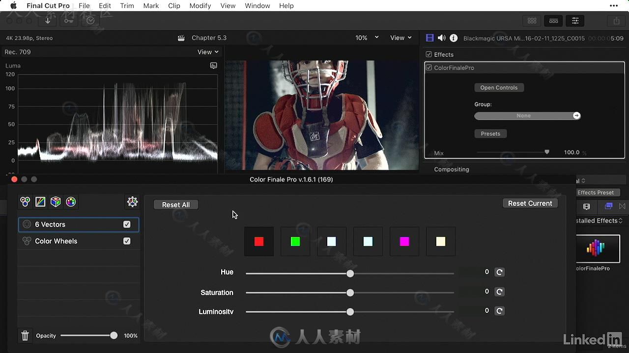 finalcutprox大師班之色彩校正技術視頻教程