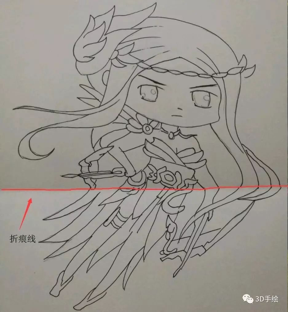 虞姬手绘图片铅笔图片