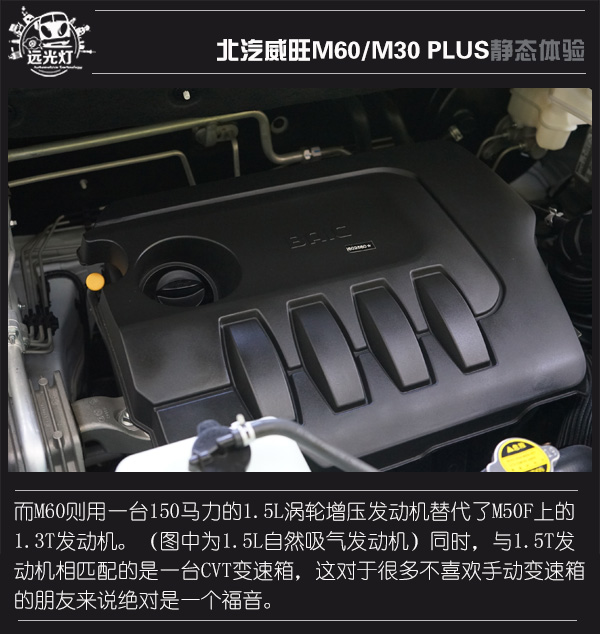 車載系統亮點十足 靜態體驗北汽威旺m60 m30 plus