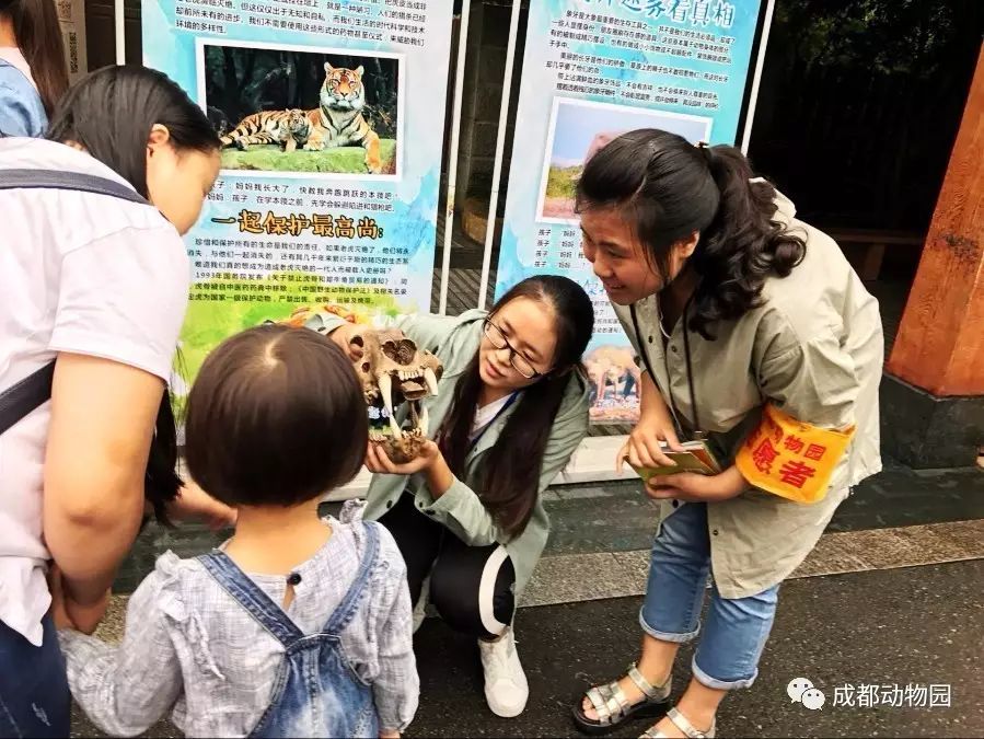 生存危机志愿者讲解参与活动领奖品了下午的"野生动物保护科普大讲堂"