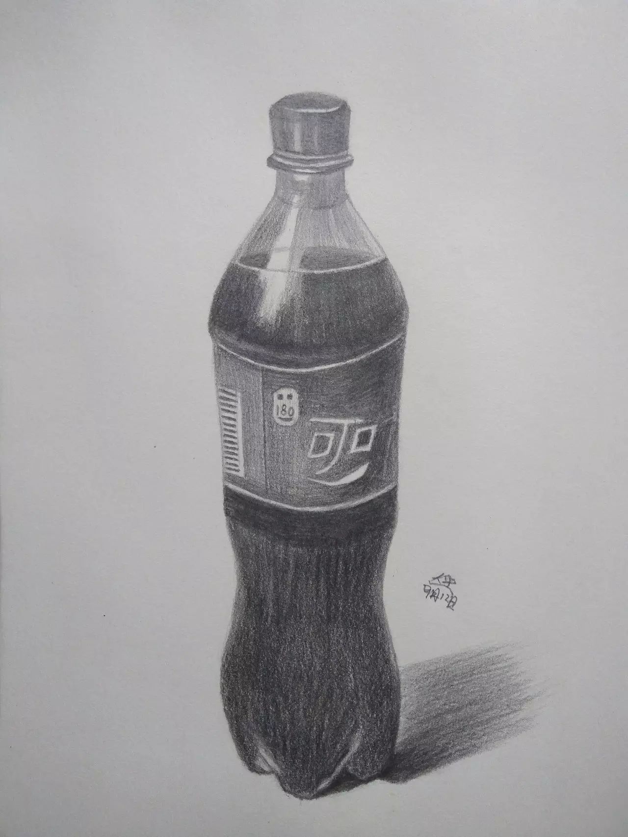 素描画可乐瓶图片
