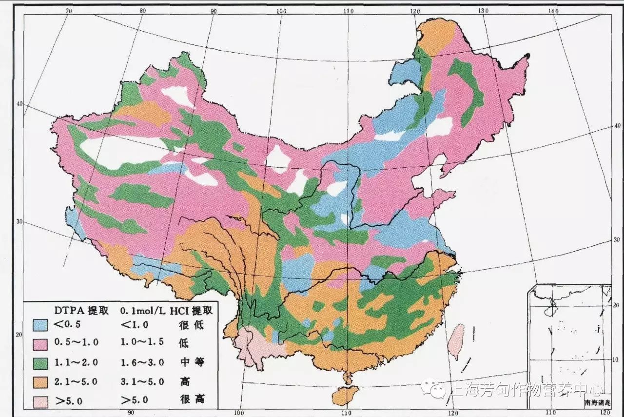 如在我国赣南脐橙园,土壤有效锌不足的果园比例达60,达到适量水平的