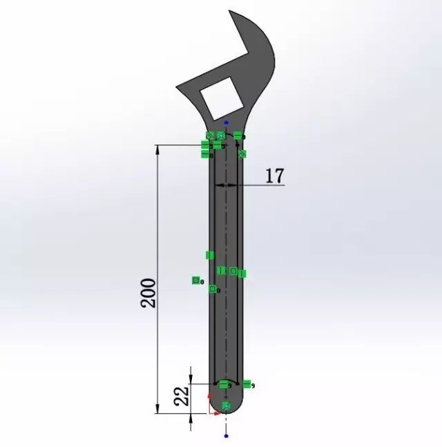 solidworks实例3活动扳手