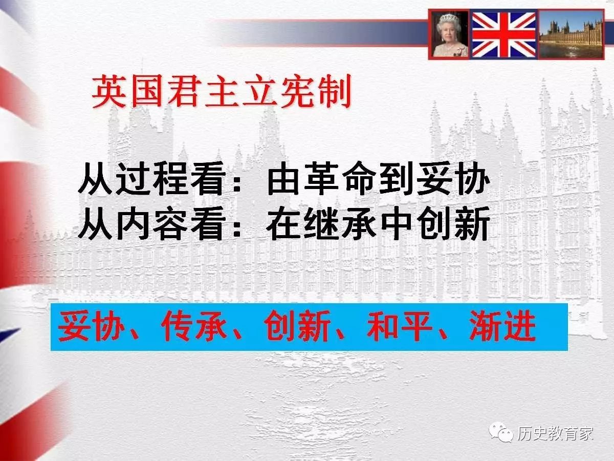 教学研究英国近代政治体制的形成与发展