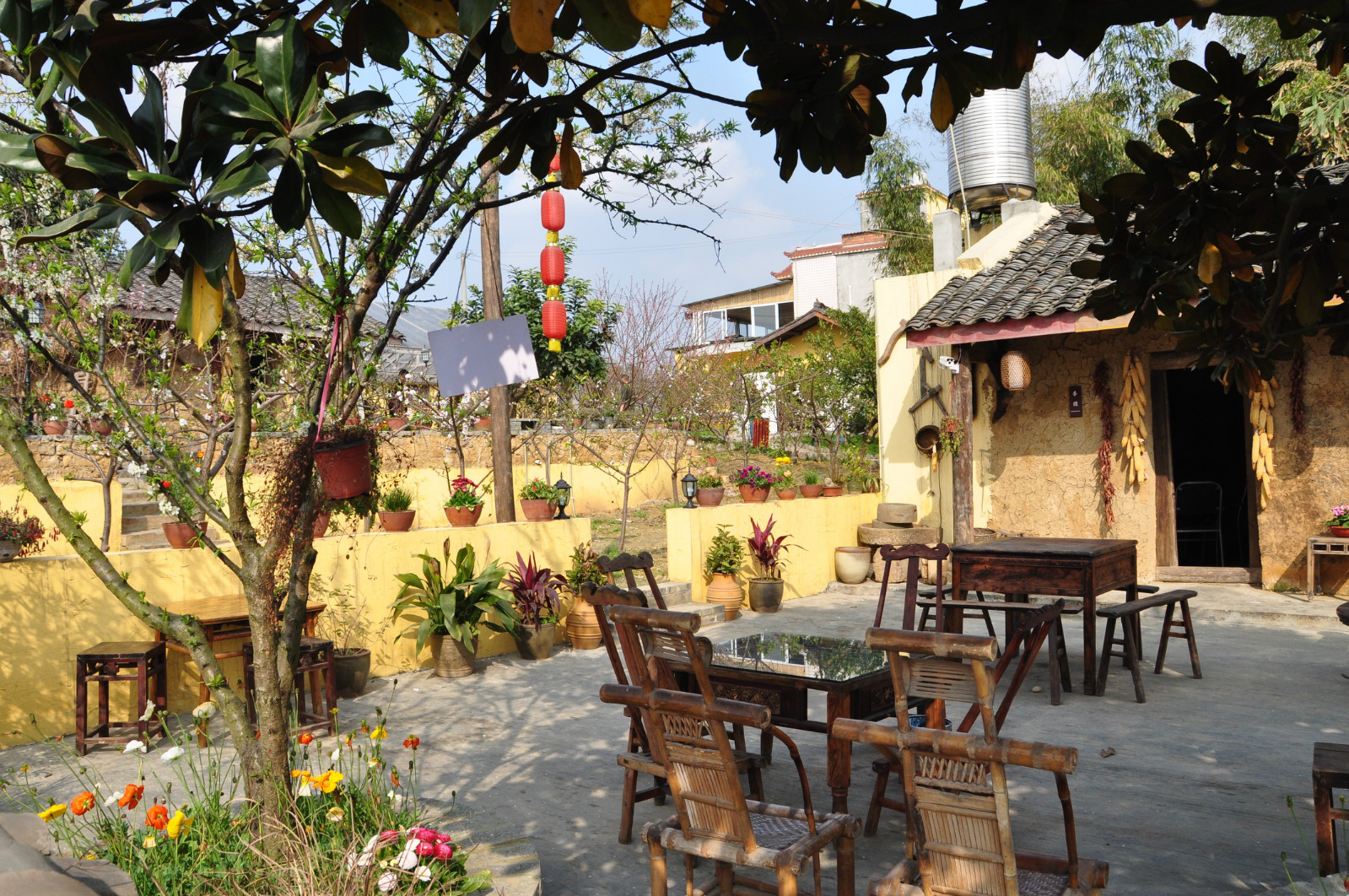 泉水小院，济南城内的特色农家乐，泉眼在自家院子里面|泉眼|小院|泉水_新浪新闻