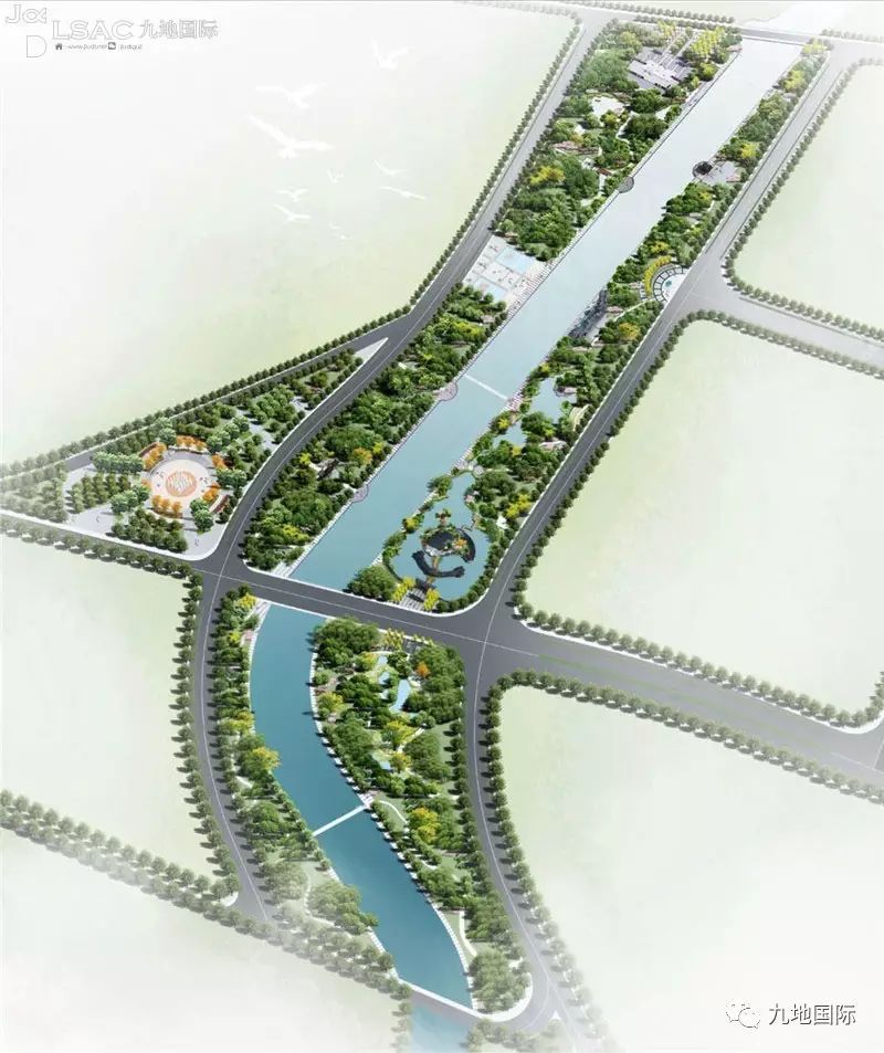 九地作品分享广灵木漕涧河综合治理及滨河公园景观规划设计