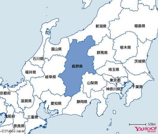 日本长野县高清地图图片