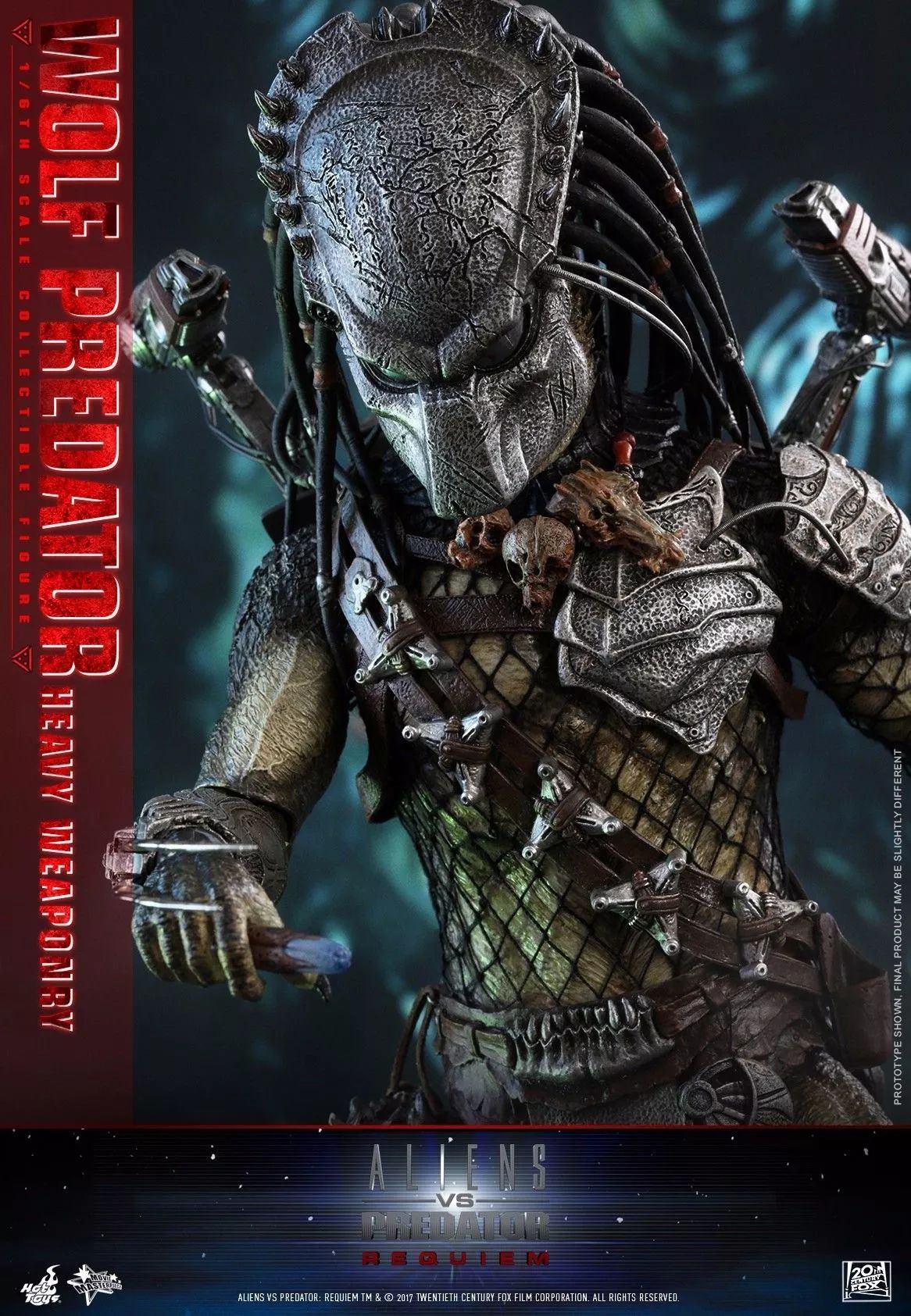 新品預定 hottoys:1/6 mms443 avp - 鐵血戰士 獨狼/wolf predator