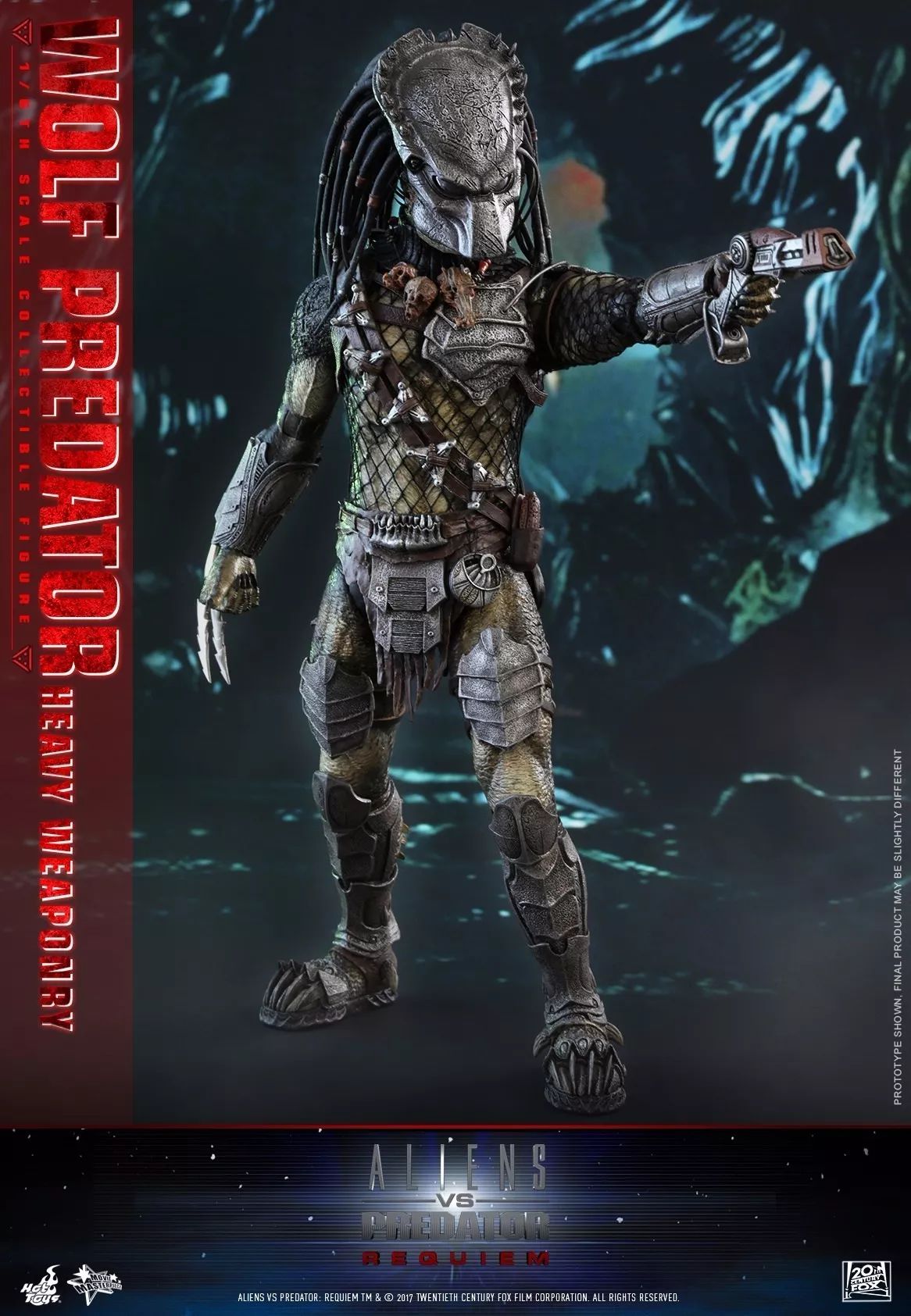 新品預定 hottoys:1/6 mms443 avp - 鐵血戰士 獨狼/wolf predator