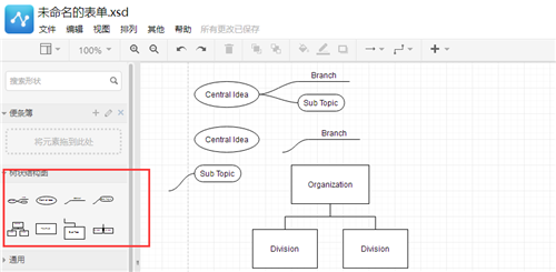 5,一張完整的流程圖,必不可少的便是事件的起點,可以在樹狀結構圖中