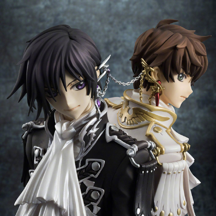 精緻!megahouse code geass 反叛的魯路修r2 1/8 魯路修&朱雀