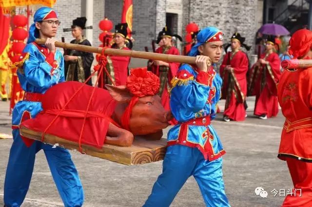 斗門趙氏家族祭禮原生態活動在南門村舉行,遊客刷爆朋友圈!