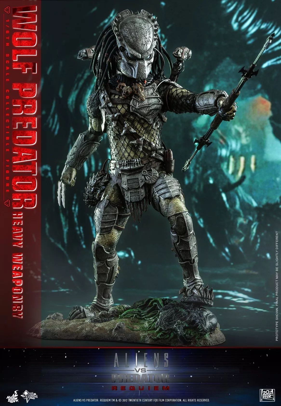 新品預定 hottoys:1/6 mms443 avp - 鐵血戰士 獨狼/wolf predator