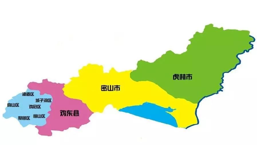 鸡西市地理位置图片