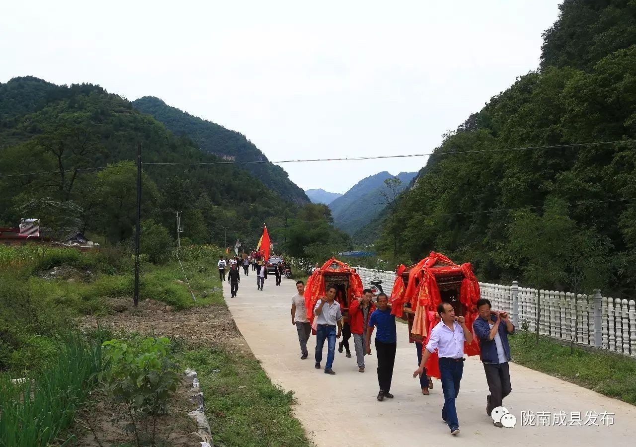 民俗文化成县黄渚镇传神祭祀祈福降祥