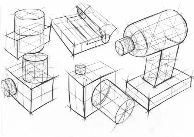 『产品手绘.3』手绘中的线和体
