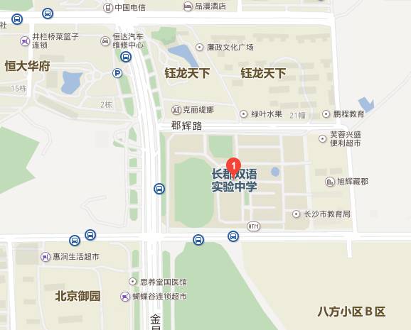 长郡中学地图图片